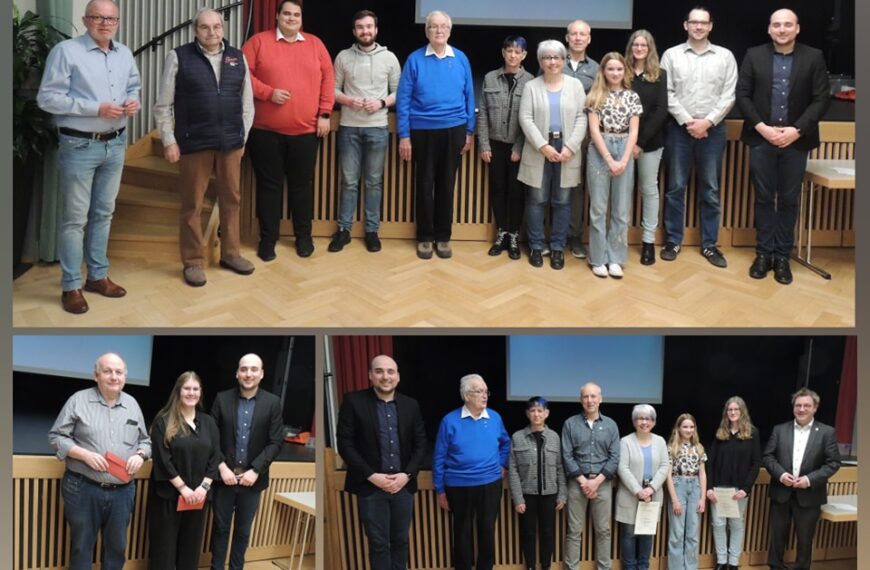 Ehrungen bei der Mitgliederversammlung