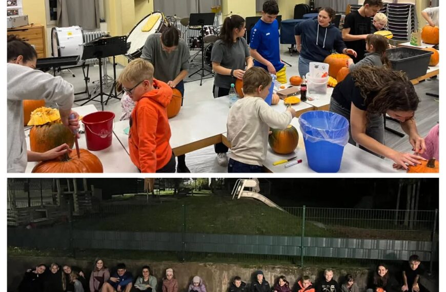 Kürbisschnitzen für Halloween