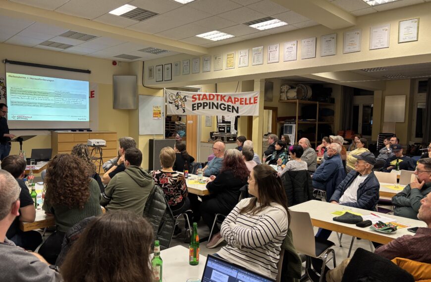 Mitgliederversammlung 2026 – Stadtkapelle mit erfreulichen Ergebnissen